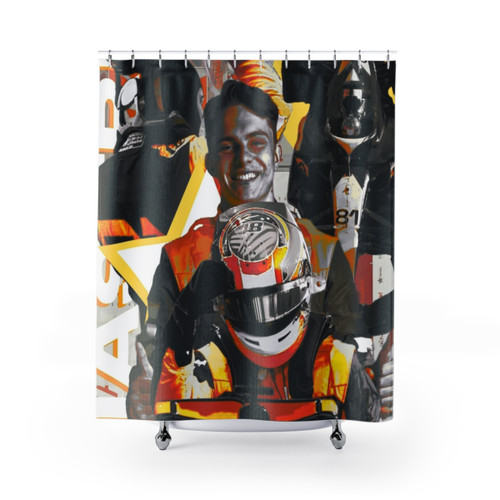 Oscar Piastri F1 Shower Curtains