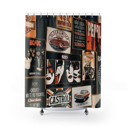 Classic Rock Band Shower Curtains