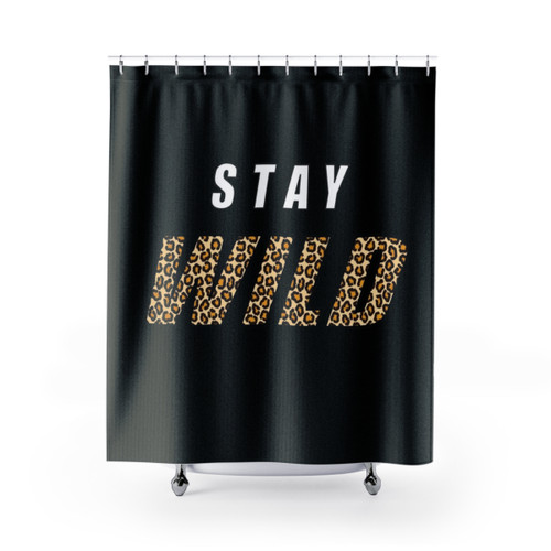 Stay Wild Ben Azelart Shower Curtains