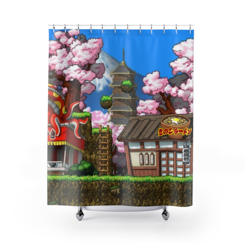 Mushroom Shrine MapleStory Nostalgia Shower Curtain
