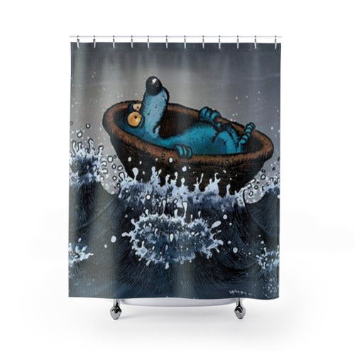 Captain Bluebear Themed Shower Curtains