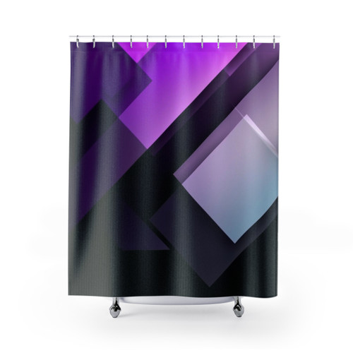 Elegant Geometric Design Shower Curtains
