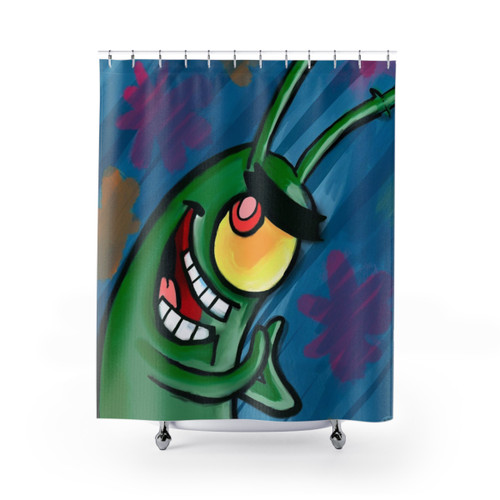 Plankton Shower Curtains - Underwater Ocean Theme for Bathroom