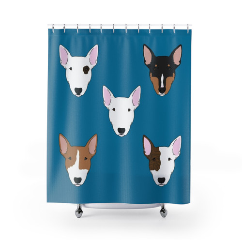 Bull Terrier Shower Curtain