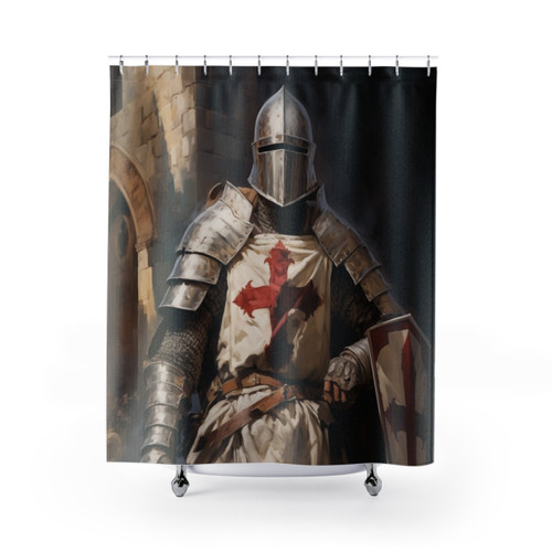 Knight Templar Shower Curtains