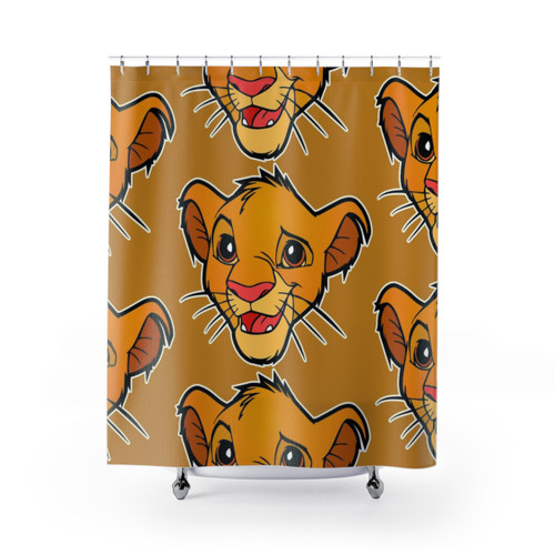 Simba Drawing - The Lion King Shower Curtains