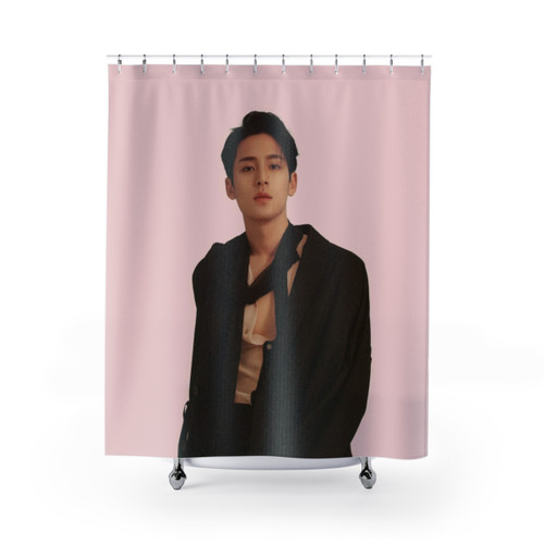 Seventeen Mingyu Shower Curtains - Handsome Kpop Star Design