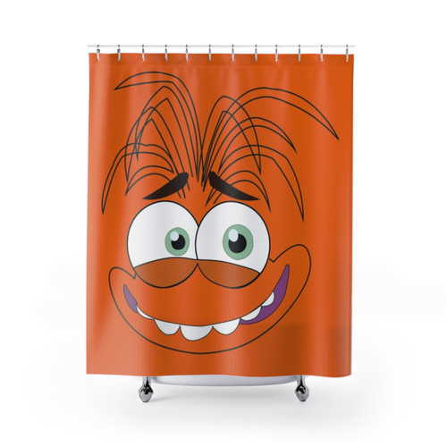 Anxiety-themed Shower Curtains with Intense Preparedness Design