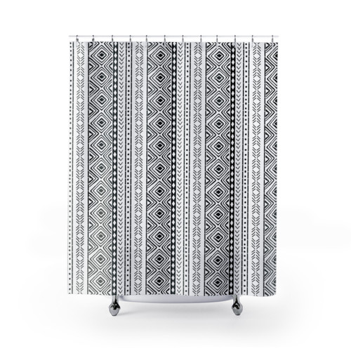 Tribal Mudcloth Shower Curtains