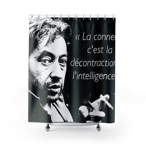 Serge Gainsbourg themed shower curtain