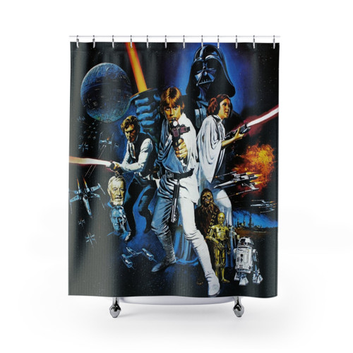 Star Wars Vintage Movie Poster Shower Curtains