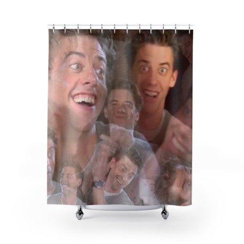 manic christian borle shower curtain