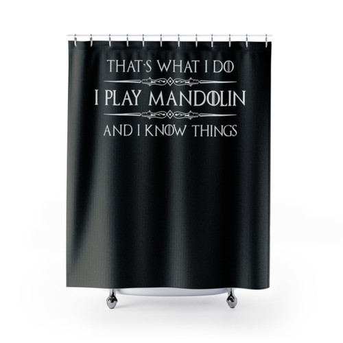 Mandolin Player Shower Curtain
