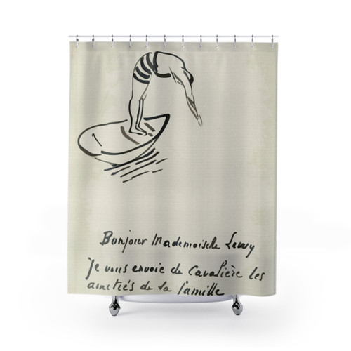 Matisse Letter Art Shower Curtains