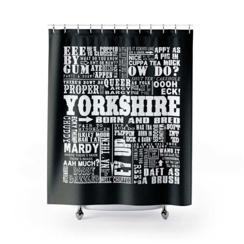 Vintage Yorkshire Sayings Shower Curtain