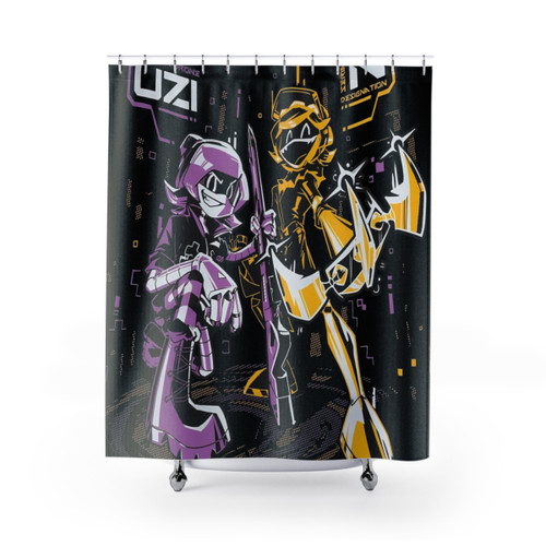 Murder Drones Shower Curtain