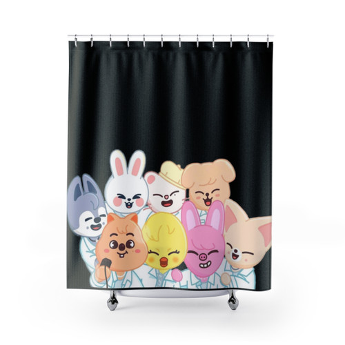 SKZOO Stray Kids Themed Shower Curtains