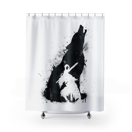 Abyss Warrior Dark Souls Themed Shower Curtain