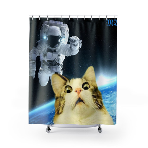 Dark Humor Shower Curtains with Existential Meme Designs