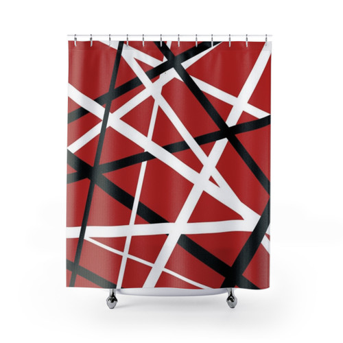 Red Arrival Van Halen Shower Curtains
