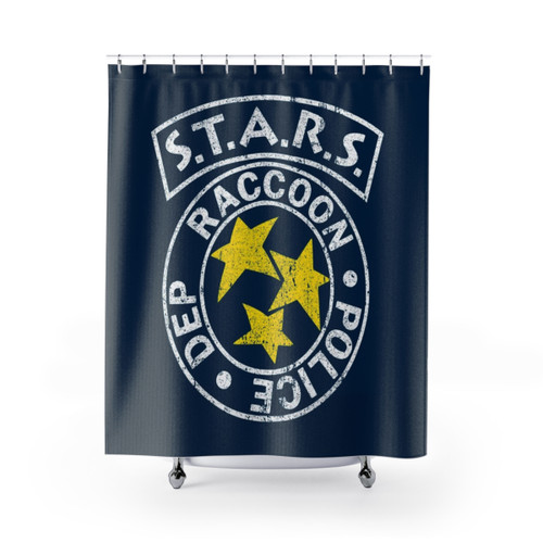 STARS Survival Horror Themed Shower Curtains