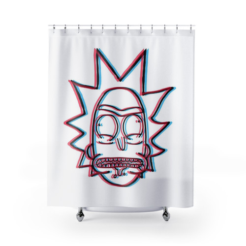 3D Rick Sanchez Shower Curtains from Rick and Morty