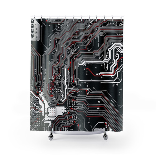 Metro Chipset Shower Curtains for Bathroom Decor