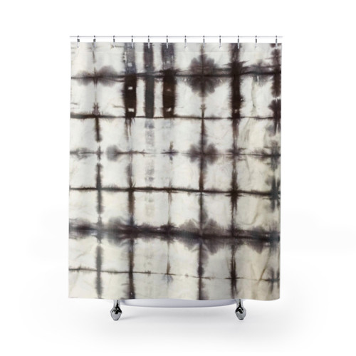 Shibori Tie Dye Shower Curtain