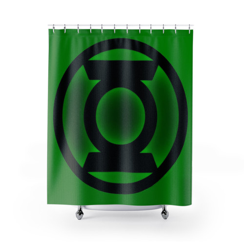 Green Shower Curtains with Whimsical Design