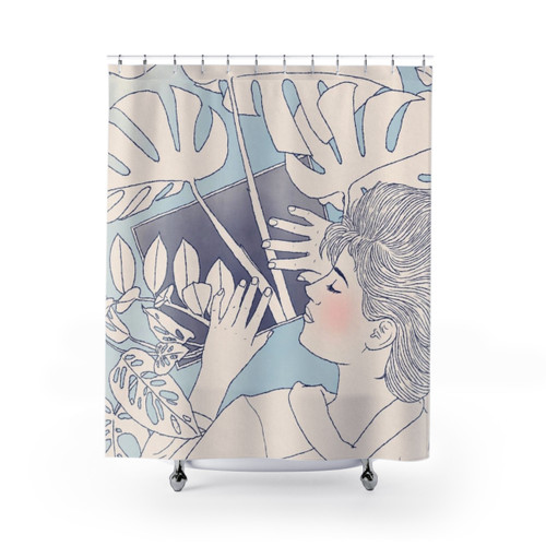 Tropical Houseplant Dream Shower Curtain