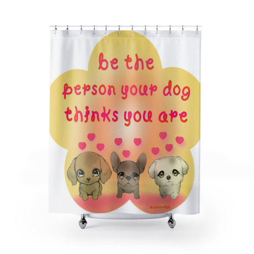 Cute dog lover shower curtains