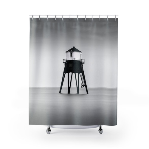 Dovercourt Lighthouse Shower Curtain - Serene Coastal Decor