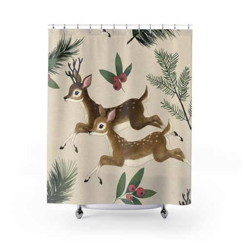 Winter Deer Shower Curtains