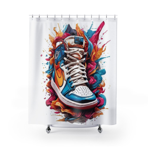 Colorful Sport Sneaker Shower Curtains