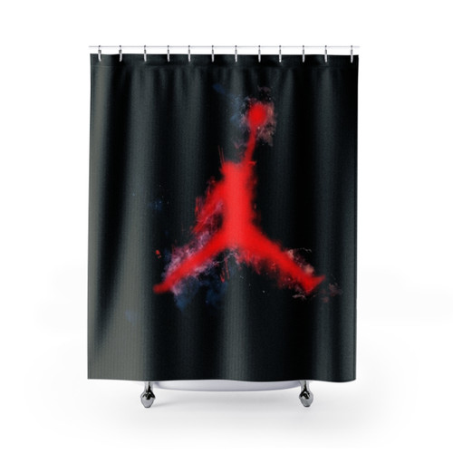 Red Dunk Michael Jordan Shower Curtain
