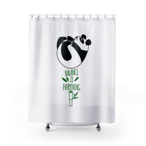 Tumbling Panda Shower Curtain