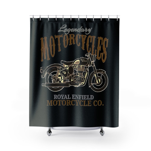 Royal Enfield Design Shower Curtains - Stylish Bathroom Decor