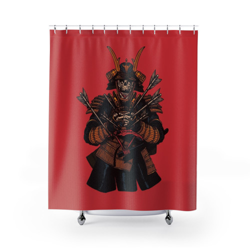 Samurai Shower Curtains with Japanese Warrior Design