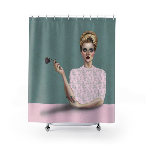 Rose Flower Shower Curtain