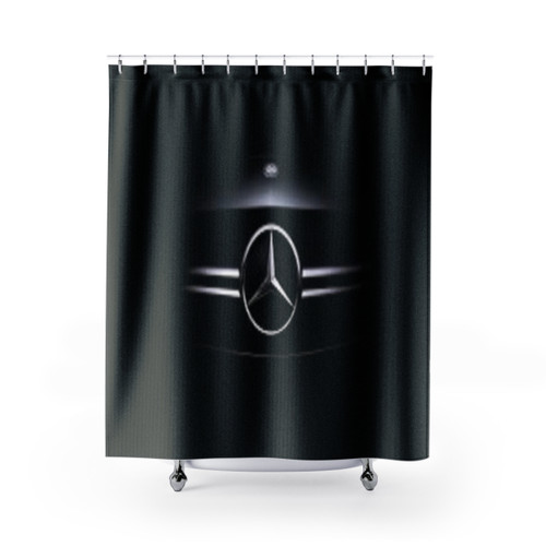 Mercedes Benz Shower Curtain with Car Theme