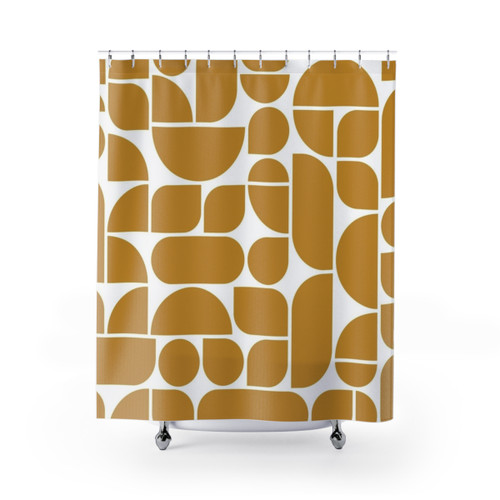 Geometric Shapes Abstract Shower Curtain