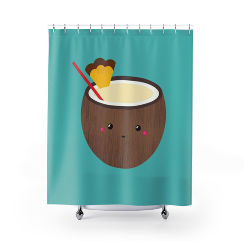 Pina Colada Themed Shower Curtain