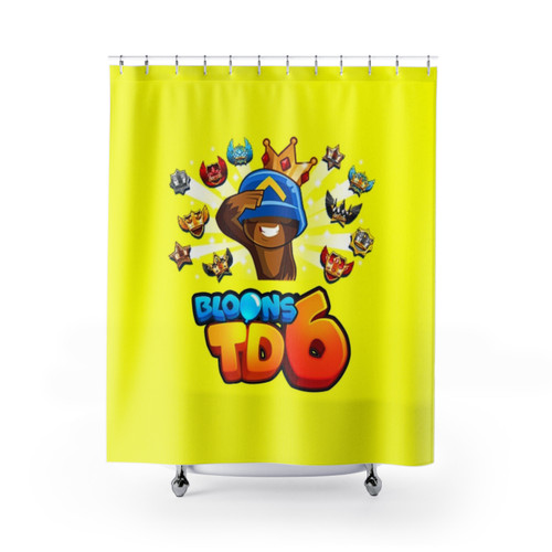 Bloons TD 6 Themed Shower Curtain for Kids
