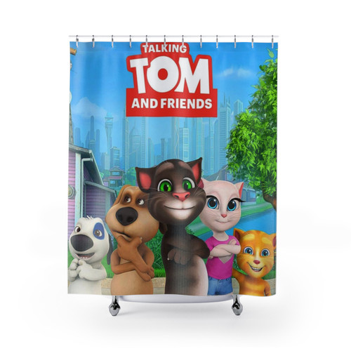 Talking Tom and Friends Shower Curtain