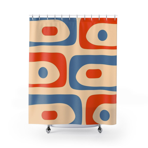 Mid Century Modern Abstract Shower Curtains