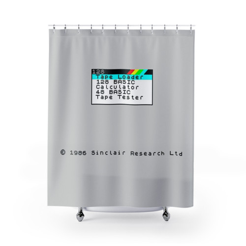Retro ZX Spectrum Shower Curtain