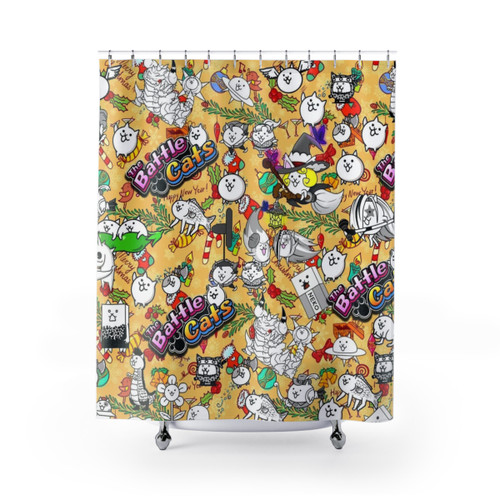Battle Cats Shower Curtain