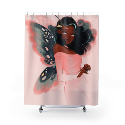 Swallowtail Fairy Shower Curtain - Enchanting Butterfly Design