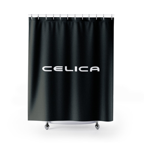 Celica Shower Curtain - Retro Sports Car Design