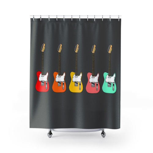 Telecaster Electric Guitar Shower Curtain